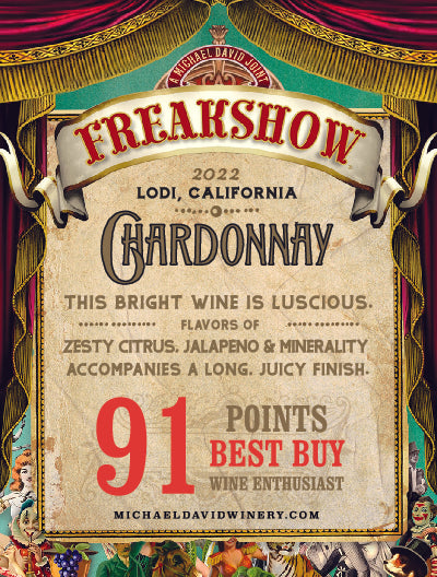 Freakshow Chardonnay Lodi, Michael David, Californië 2022