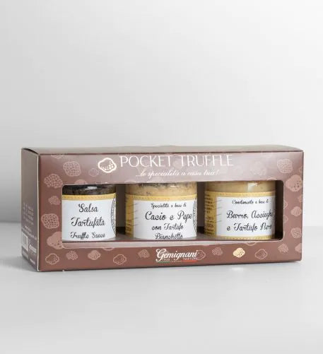 Gemignani Cadeauverpakking Truffel -Pocket truffel 3 soorten panateco martino utrecht luxury grapes