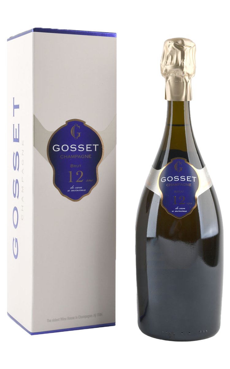 Champagne Gosset 12 Ans de Cave à Minima Brut - Giftbox - Luxury Grapes