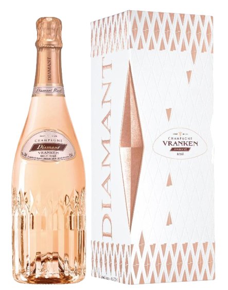Champagne Vranken Cuvée Diamant Rosé Brut - Giftbox - Luxury Grapes