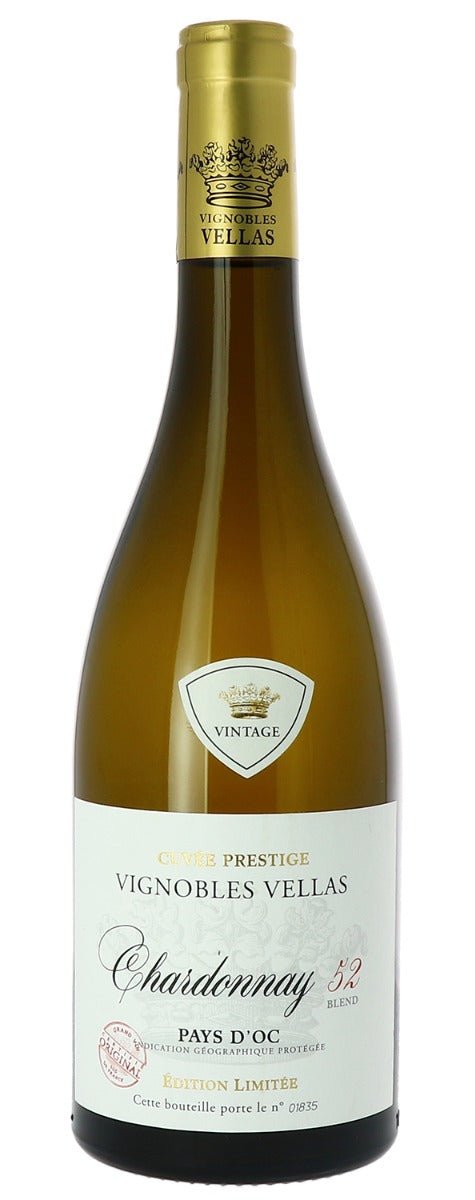 Vignobles Vellas Cuvée Prestige Édition Limitée Chardonnay 52 Blend 2022 - Luxury Grapes